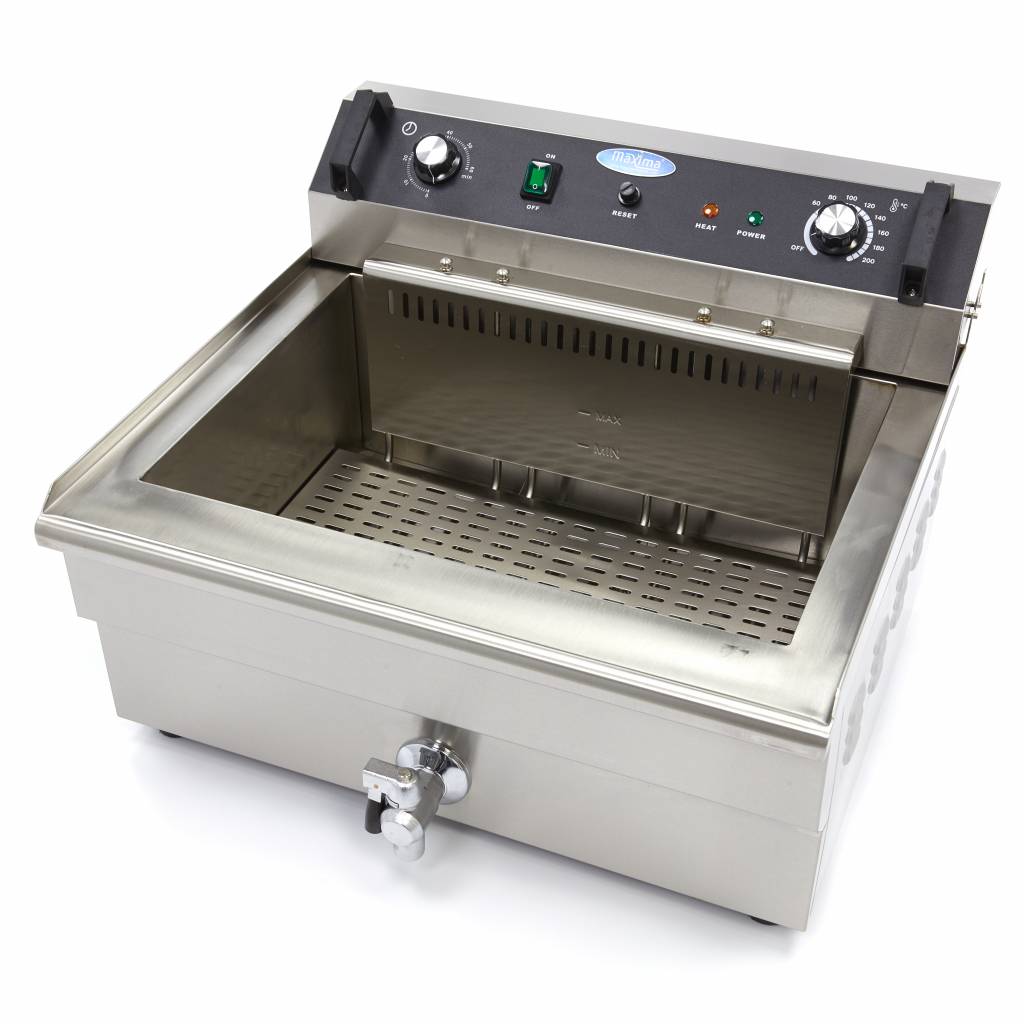 Freidora - Profesional - 30L - 1 Cesta - con Grifo de Vaciado
