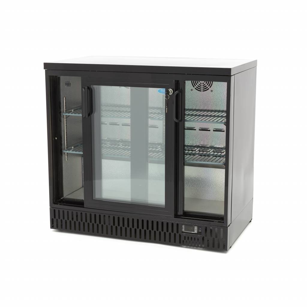 Frigorífico para Bebidas - Profesional - 2 Puertas Correderas - 4 Estantes Ajustables