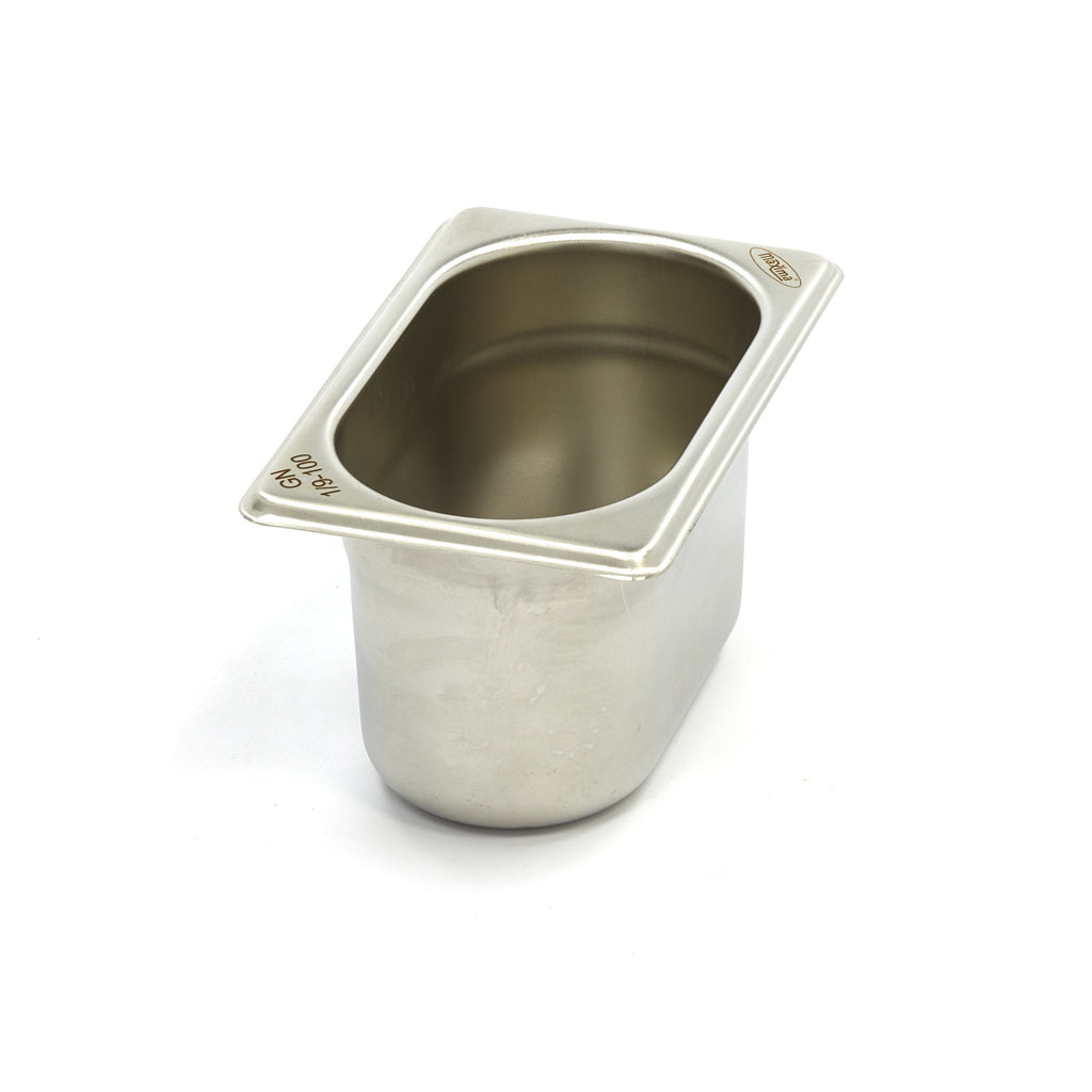 Contenedor Gastronorm - Profesional - 1/9 GN - 10cm de Profundidad - Acero Inoxidable