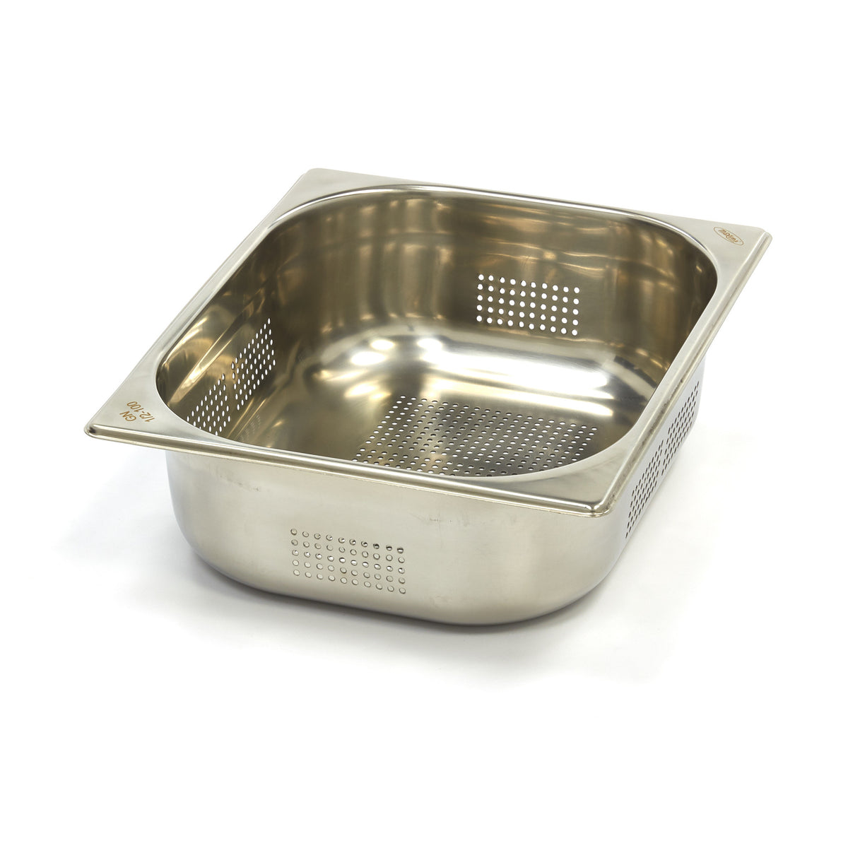 Contenitore Gastronorm - Professionale - 1/2 GN - 10cm di Profondità - Acciaio Inox - Forato