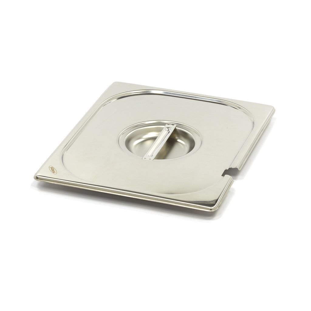 Gastronorm-Deckel - Professionell - 1/2 GN - Edelstahl - Mit Aussparung