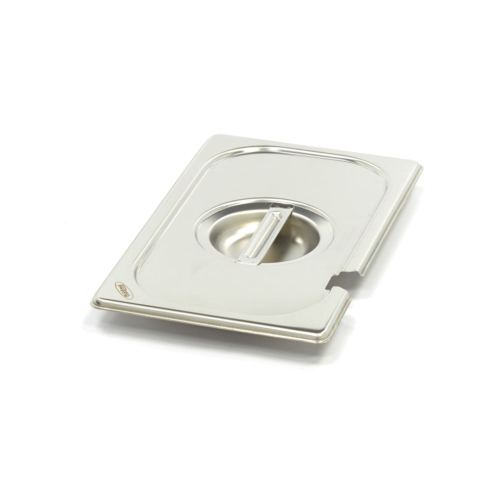 Tapa Gastronorm - Profesional - 1/4 GN - Acero Inoxidable - Con Escotadura